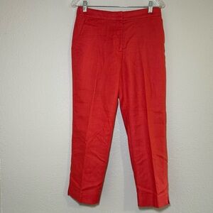 J. Crew Red Straight Leg Pants